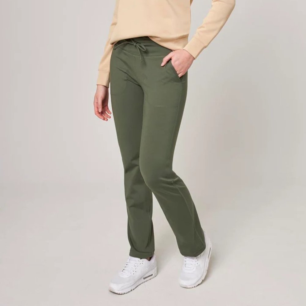 NWT Mondetta Women's High-Rise Flare Pants Activewear Green Size M $60 8D63